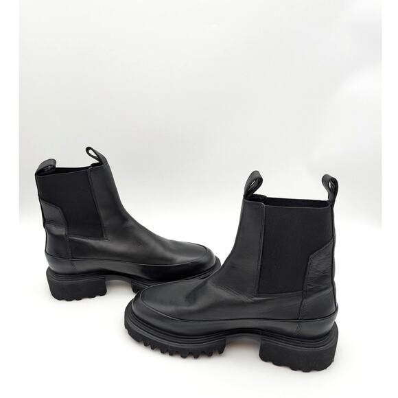 Allsaints Harlee Pull On Chelsea Boots Round Toe Women's Black Size US9.5 EU39.5 - Picture 10 of 13